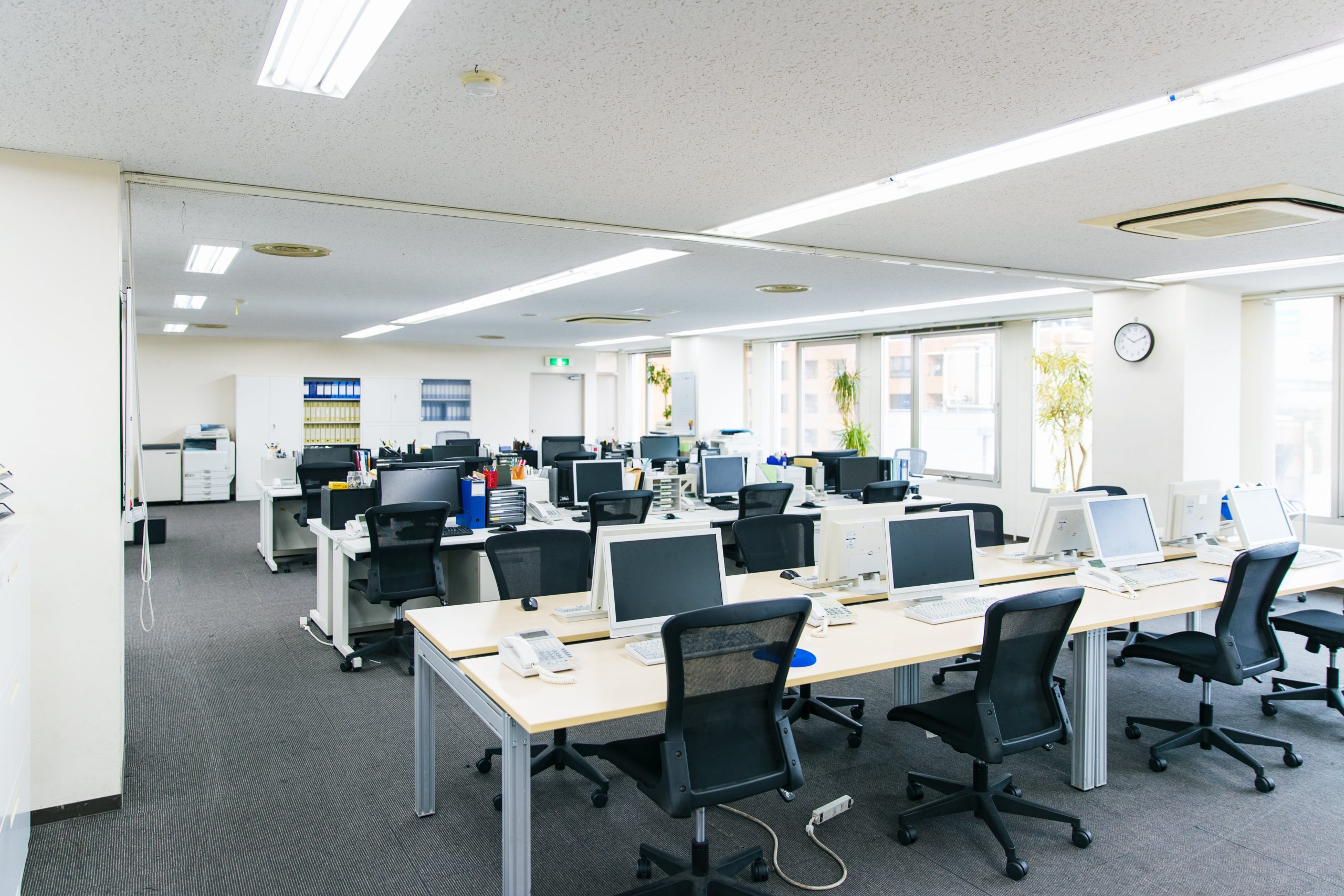 オフィスが常に清潔