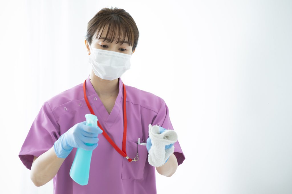 清拭消毒のポイント