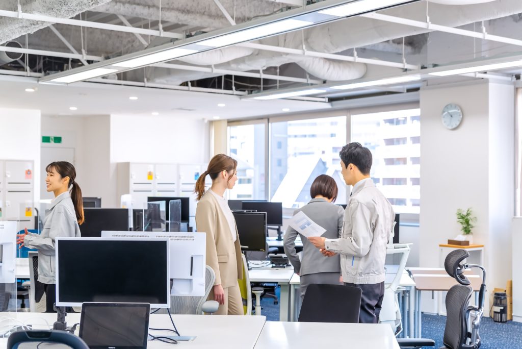 自社でのオフィス清掃を定着