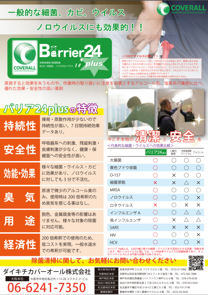 バリア24Plusの特徴